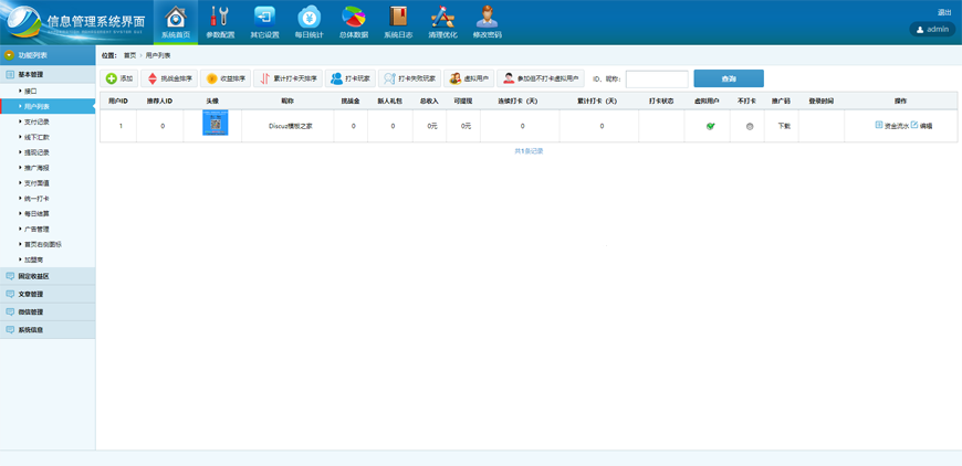 2020新版Thinkphp独立打卡赚钱系统源码公众号+手机wap登录注册双版本 