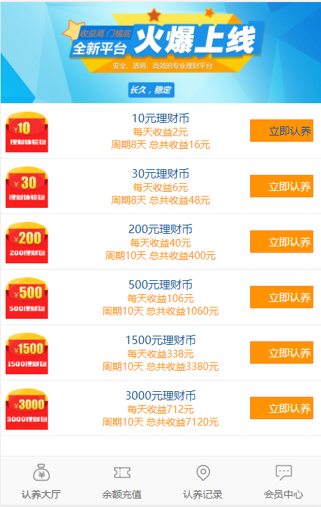 手机投资理财网站源码 理财系统 分红系统，外汇理财