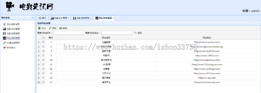 spring boot+mysql实现的电影在线资讯系统源码附带视频指导运行教程