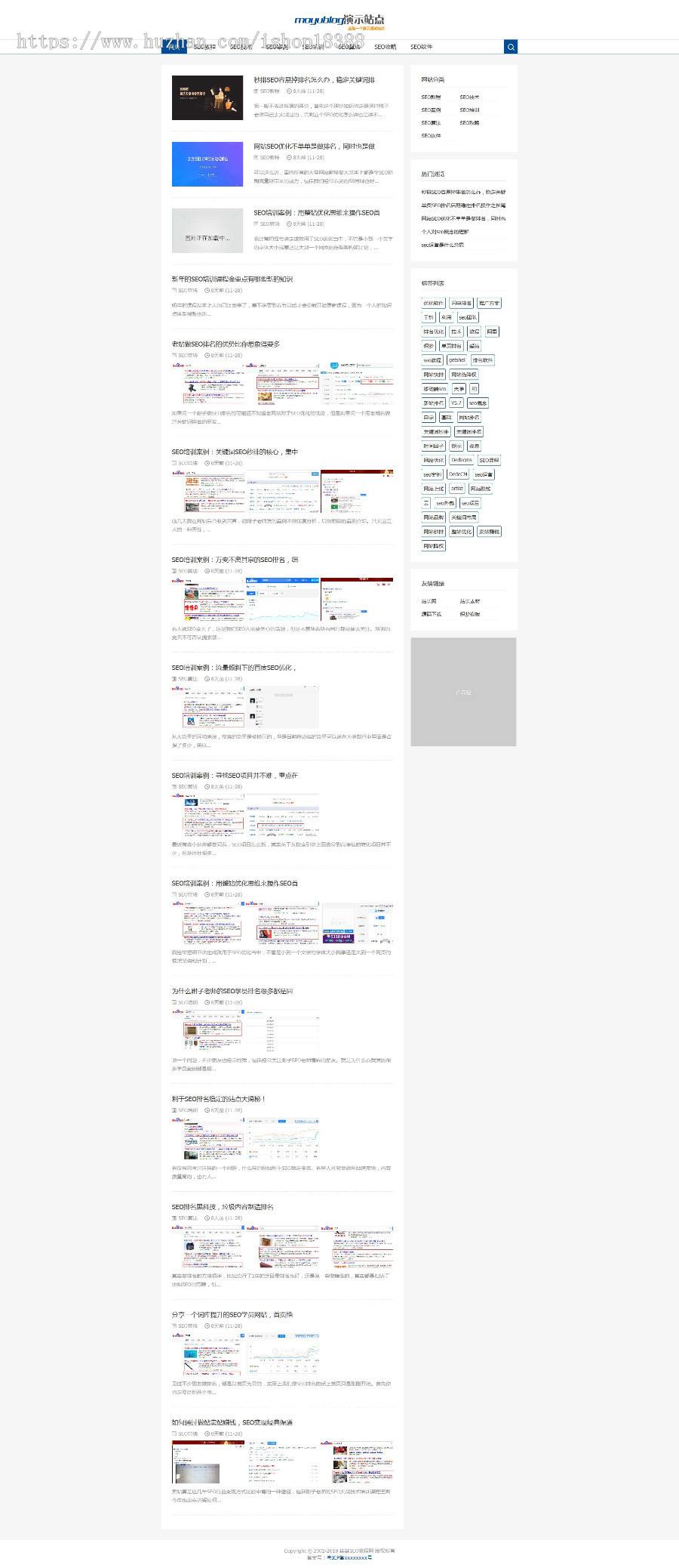 响应式SEO教程资讯类网站织梦模板（自适应手机端） 