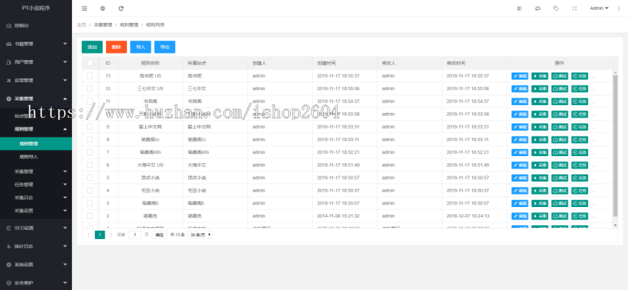ptcms4.2.8小说源码，自动推送深度SEO优化带详细安装教程送采集规则带详细教程 