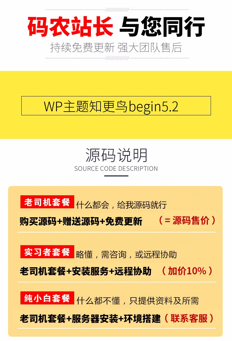 WordPress主题 知更鸟begin5.2 响应式博客源码 