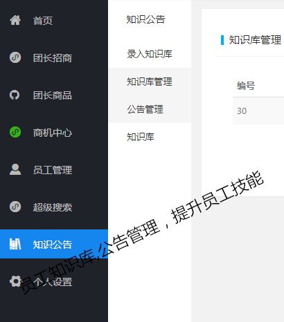 [淘客团长]招商系统淘客团长员工业绩统计招商系统招商工具源码