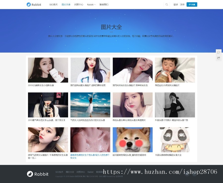 为SEO而生的WordPress主题RabbitV2.0主题分享 