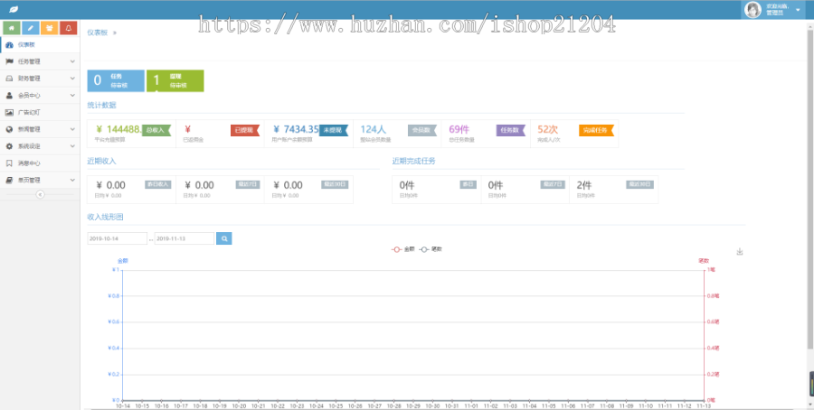 2019版抖音快手赚钱任务悬赏发布平台源码
