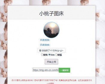 运营图片外链极简聚合图床程序源码 支持搜狗搜狐Vim图