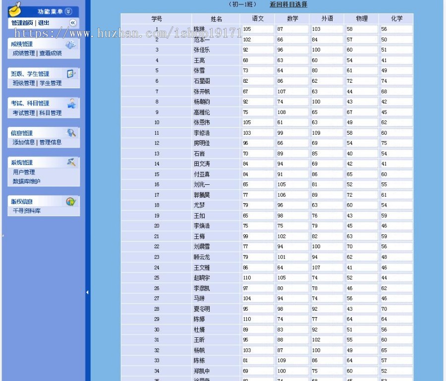 ASP学校成绩查询管理系统 带后台 Asp+ACCESS bs 