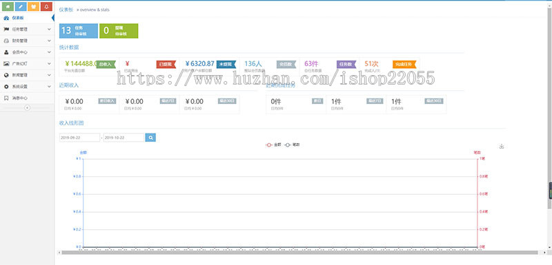 2019新界面霸屏天下抖音快手关注点赞任务悬赏平台源码（内附简单安装教程）