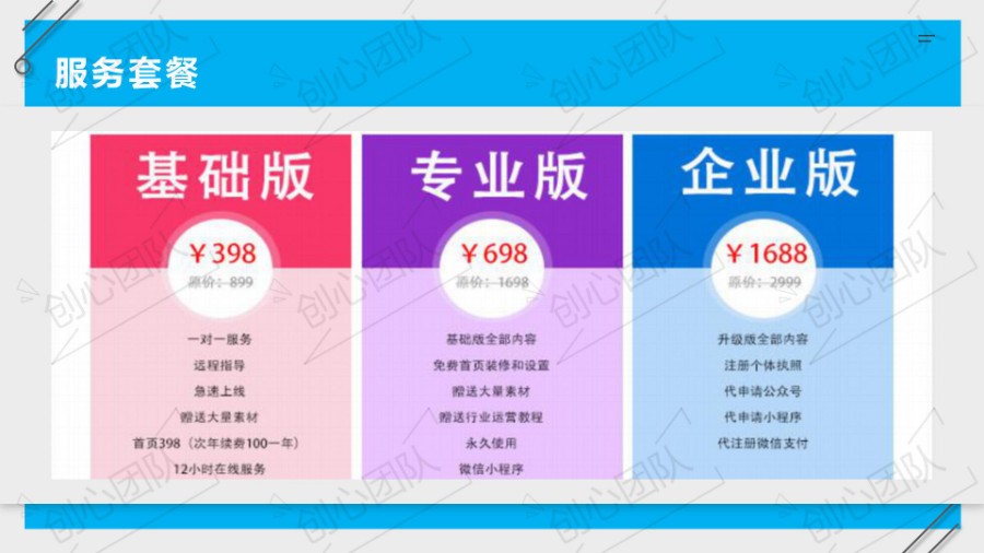 （创心指导）响应式网络软件科技公司官网/自适应/手机端/PC端/带后台