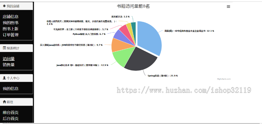 springboot mybatis计算机图书商城系统java计算机书籍商城102
