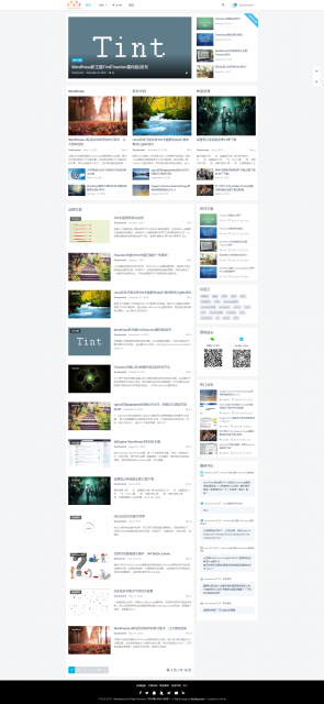 WordPress Tint-K主题 无授权无限制 开源二次开发美化版 