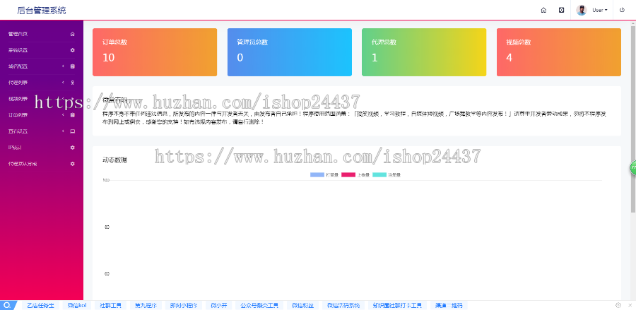 云赏V8.0微信视频打赏系统源码，多层防封，8种打赏模板可选，设置跳转广告