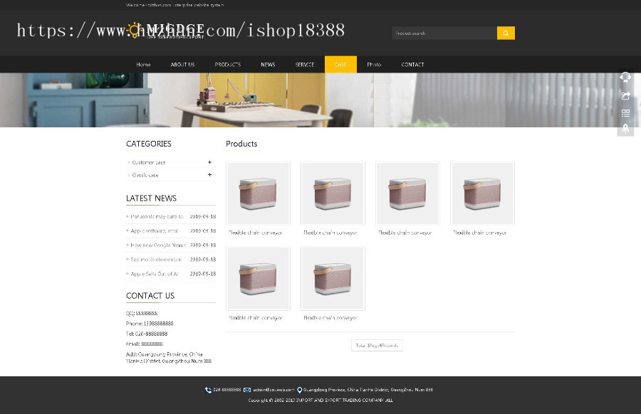 响应式灯具灯饰英文外贸类网站织梦模板（自适应手机端） 