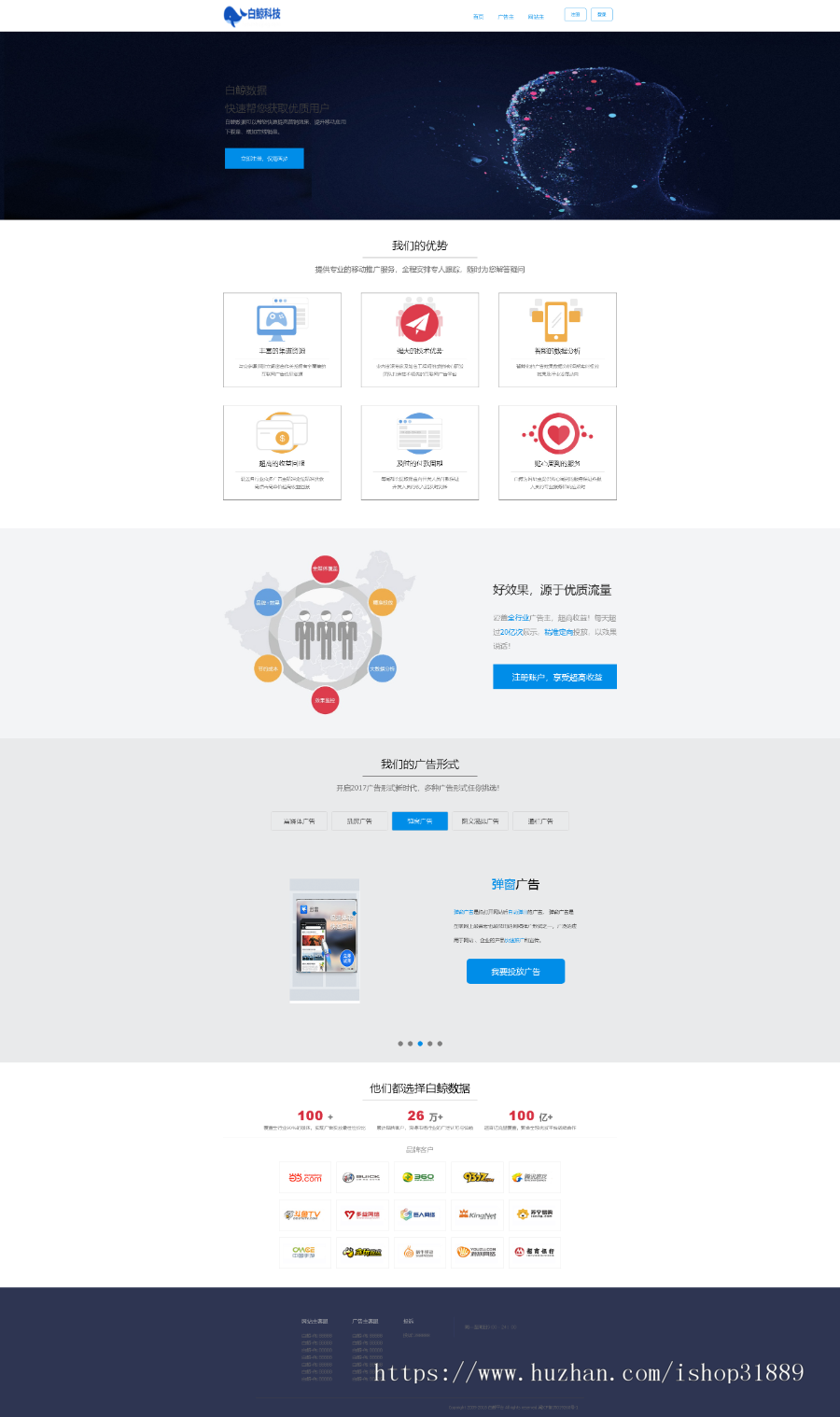 白鲸广告联盟程序系统源码2.3.5版本（功能齐全，购买搭建好即可上线）