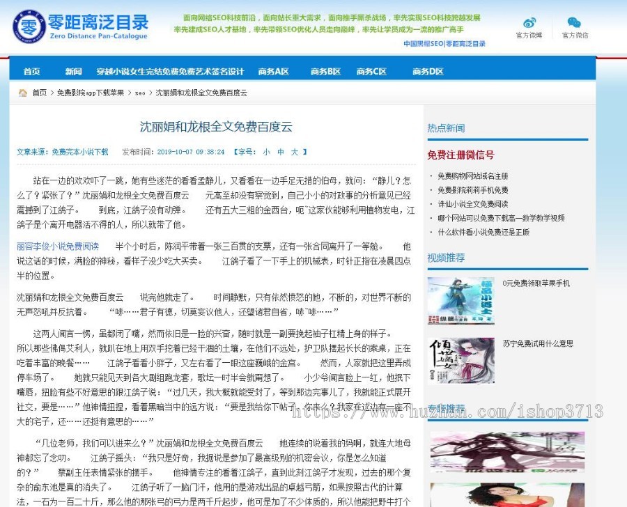 零距离泛目录程序开源无限制2019二开版，最强泛解析站群