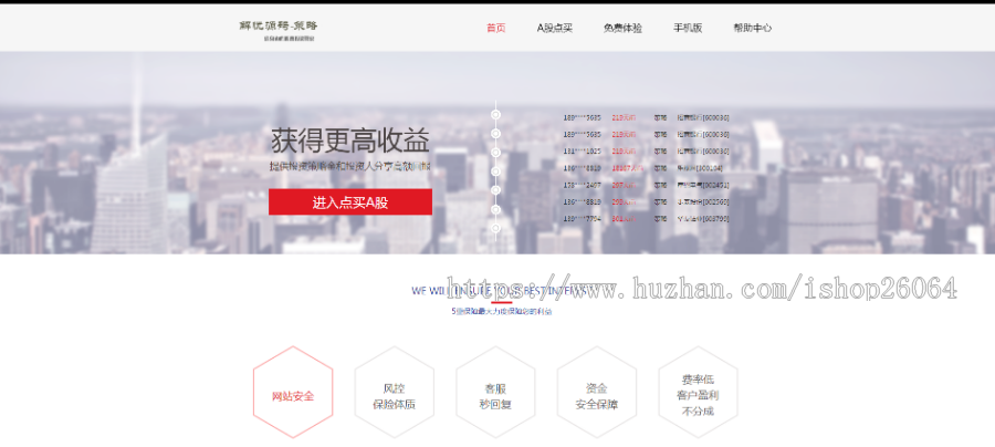 配资/交易策略/大盘配资/PC+自适应手机端+可封装APP