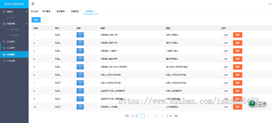 (运营级)新版路通技巧驾考培训驾照技巧考试培训系统源码科目一科目四技巧讲解系统源