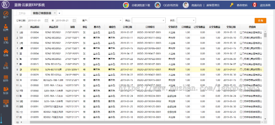 家居卖场行业定制开发的ERP系统 C# .NET MSSQL