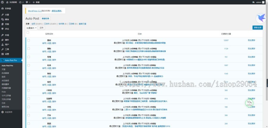 新闻资讯站群系统程序源码 全自动采集华商网 非小偷
