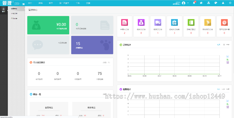 商城2020新版PC/手机/公众号多端合一带三级分销可封装APP自动发货可联系手动发