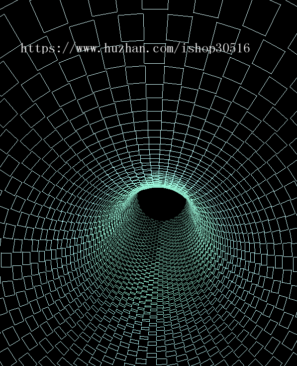 科幻炫酷的带音乐时空隧道特效背景动画个人单页动态粒子源码