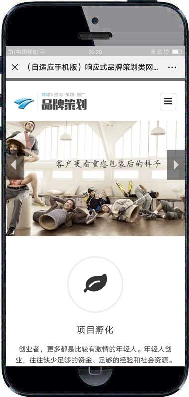 （自适应手机版）响应式品牌策划类网站织梦模板 HTML5策划企划营销类企业网站源码