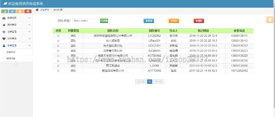 酒店管理系统 jsp+ssm+mysql+java