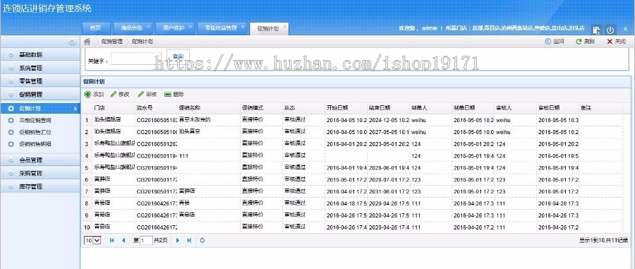 连锁店多店进销存管理系统源码 ASP.NET MVC3.0+三层架构