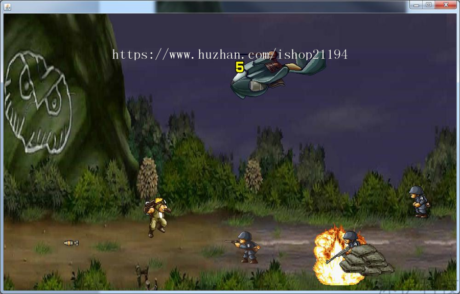 Java swing实现的合金弹头小游戏源码附带导入视频教程