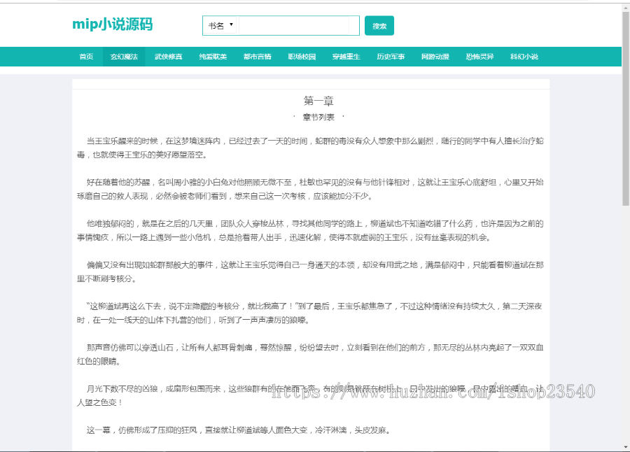 小说，帝国7.5，帝国cms内核自适应mip小说模板网站源码下载，带采集
