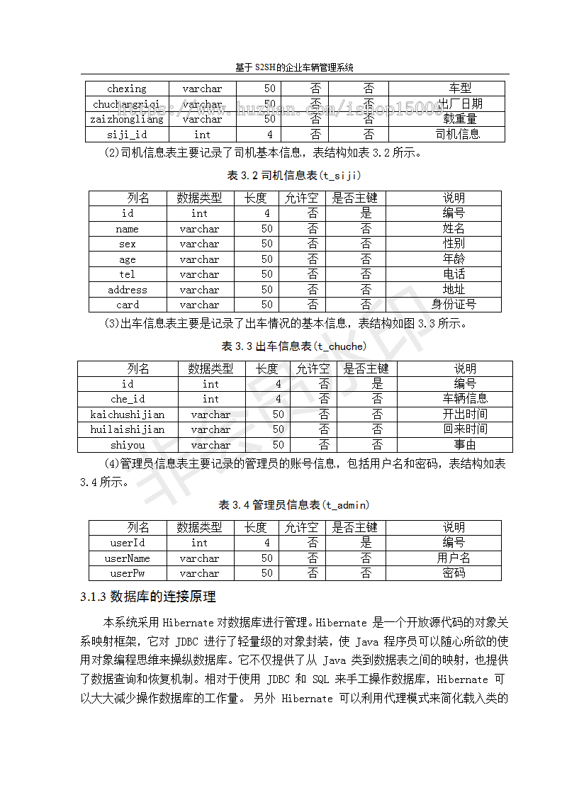【jsp毕业设计】基于ssh的企业车辆管理系统设计与实现（论文+数据库+代码+视频）