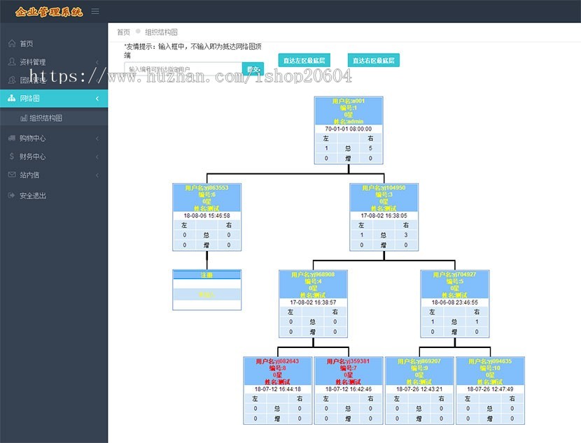PHP自适应前台双轨直销理财系统源码 起盘于POS机双轨带内部商城 有工资功能