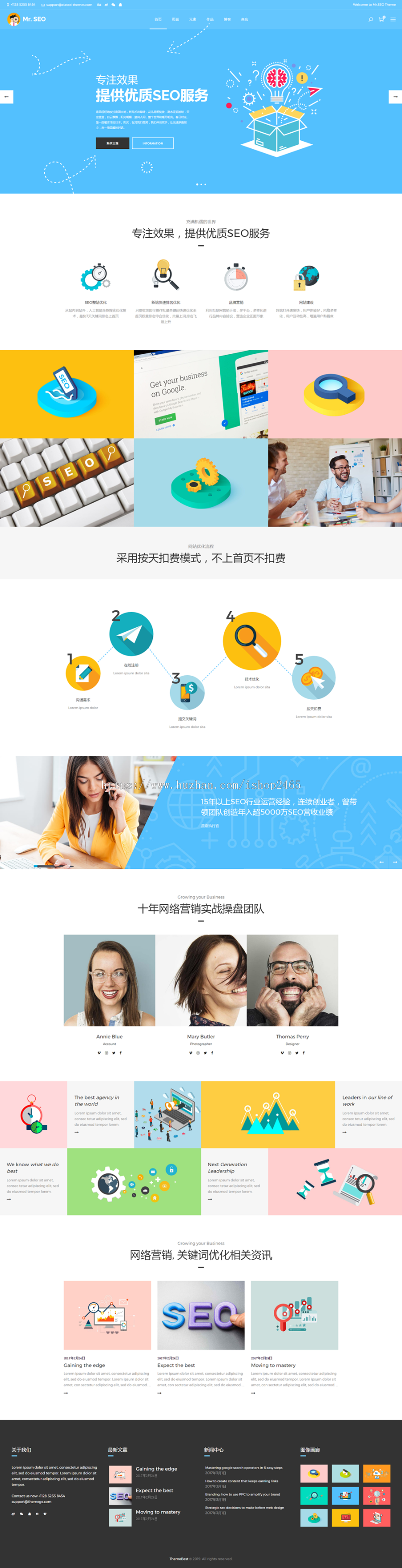 Mr SEO营销推广WordPress主题汉化版整站带后台 