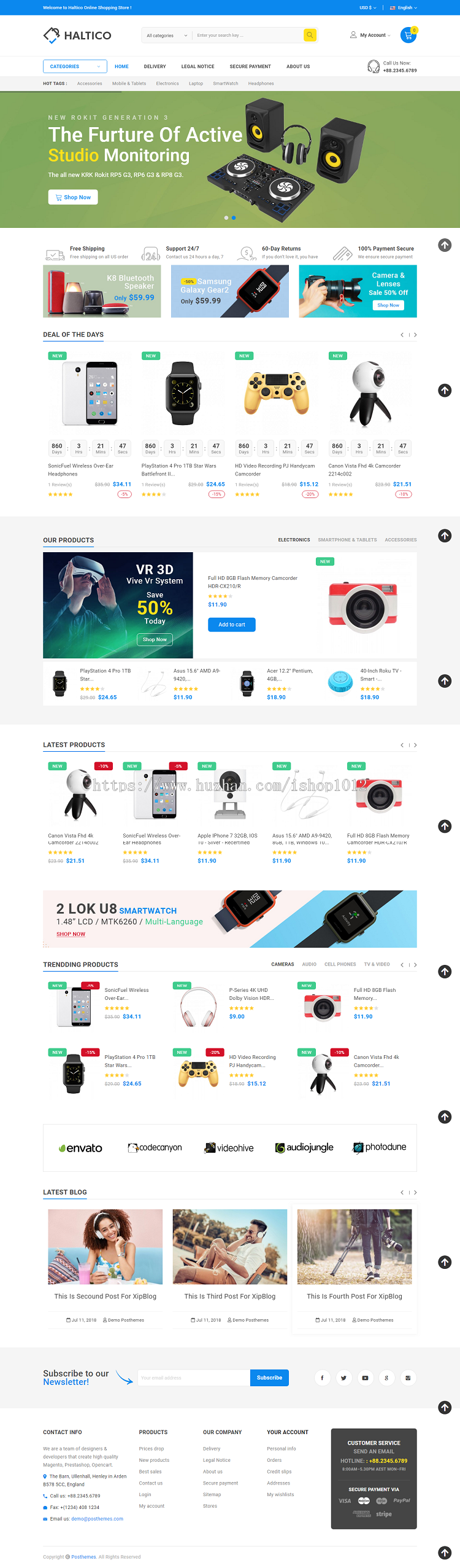 Prestashop主题 Prestashop模板 Haltico v1.7.x 