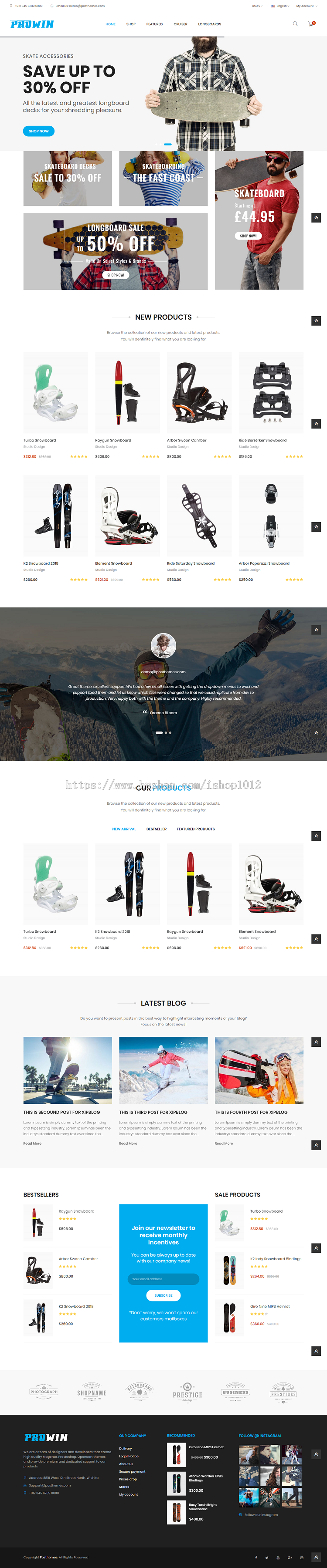 Prestashop主题 Prestashop模板 Prowin v1.7.x 