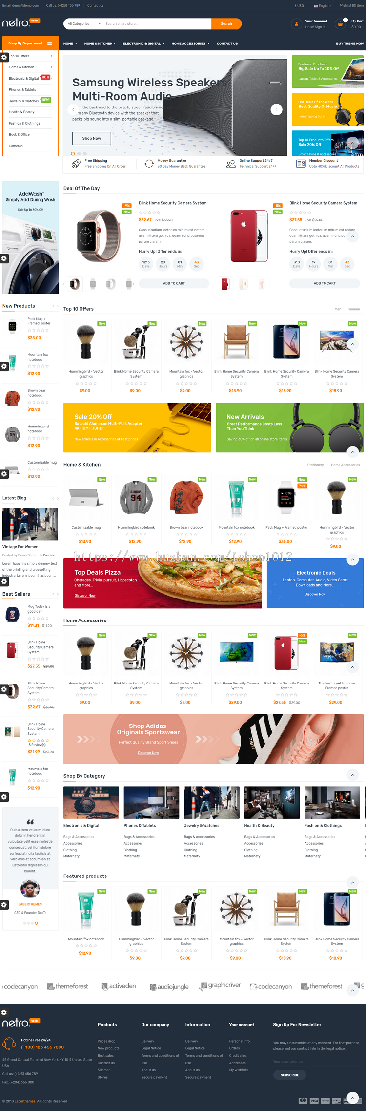 Prestashop主题 Prestashop模板 Netro v1.7.x