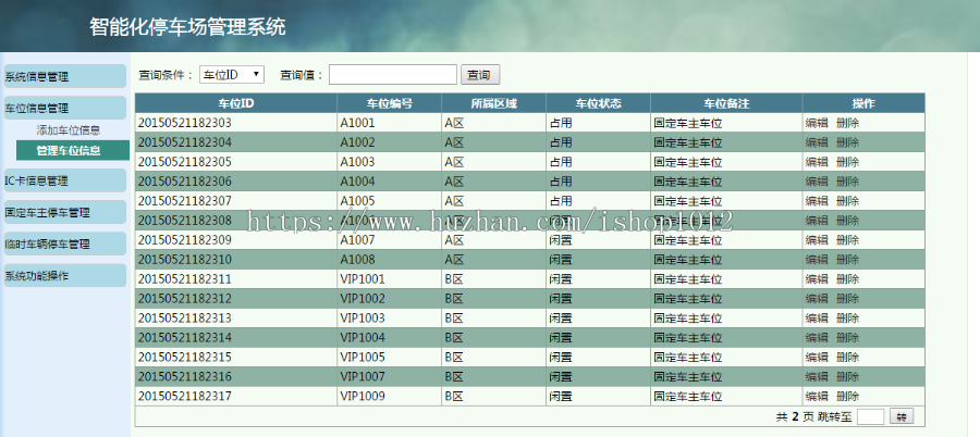 jsp+servlet+mysql小区物业停车管理系统源码附视频指导运行教程