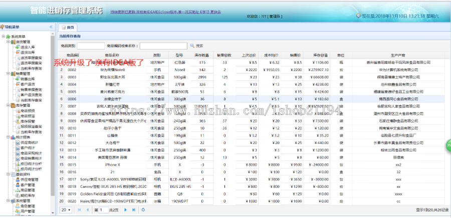 基于SpringBoot企业级生产进销存 ERP 系统源码 演示 spring boot