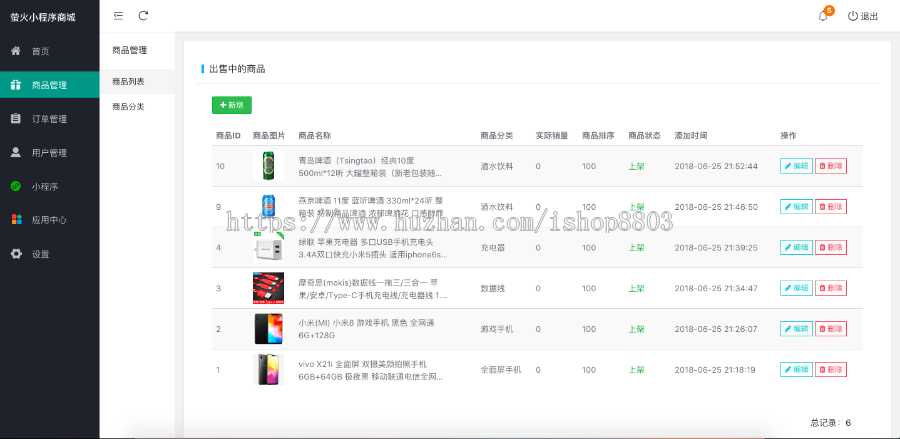php微信小程序前后台源代码和教程 ThinkPHP 小程序商城模板