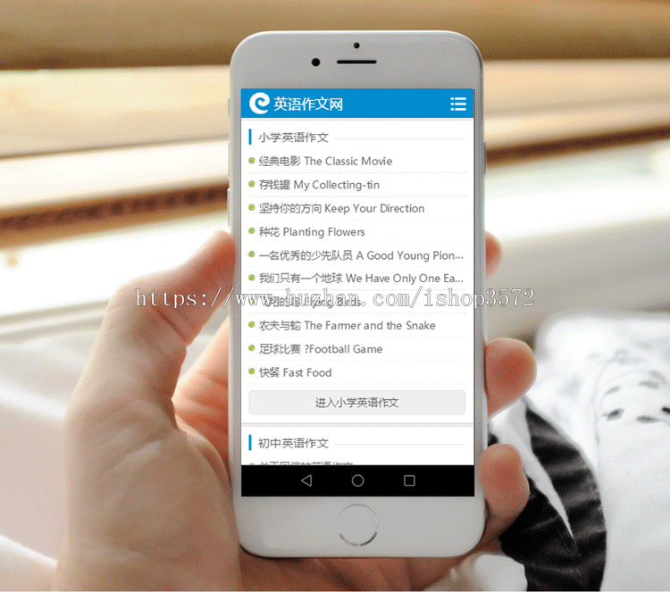 英文作文网站模板初高中英文技巧文章网站手机站织梦后台整站源码
