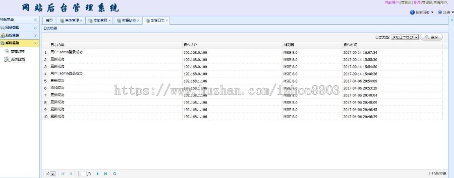 Java企业级门户cms源码SpringMVC+Spring+Hibernate+EasyUI+Mysql