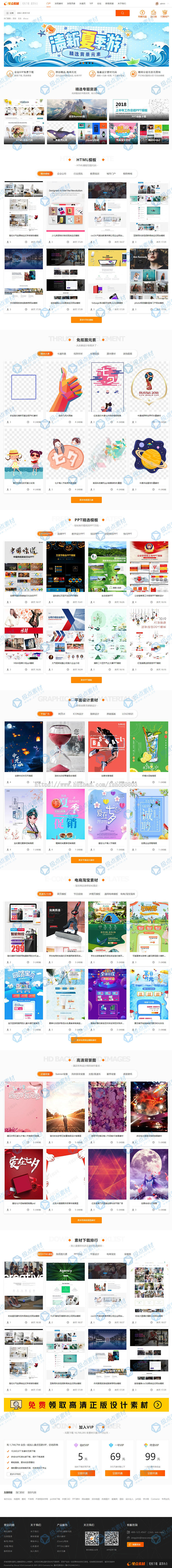 （全套带扩展）办公设计素材下载商业PSD素材源文件discuz网站模板dz模板 