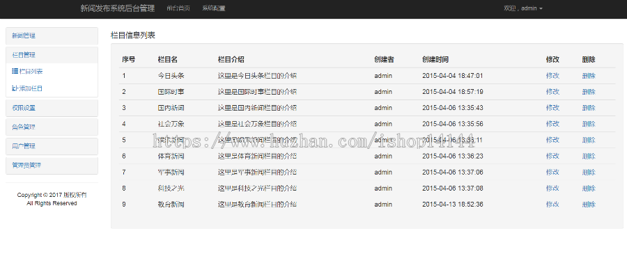 java ssh新闻发布系统源码公告发布系统源码