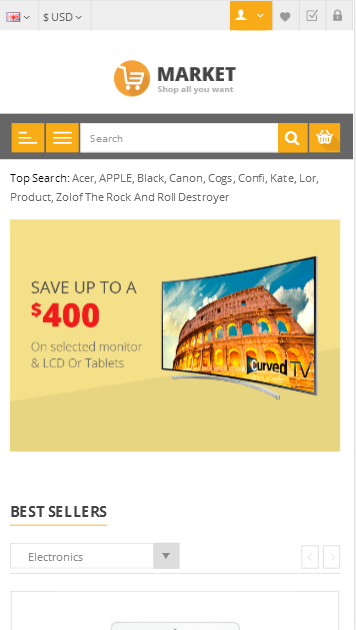 PHP外贸商城在线下单综合百货超市购物站