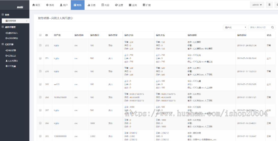 运营版区块链|火币带机器人|虚拟货币交易所|BTC|OTC|LTC|币币交易|带充值