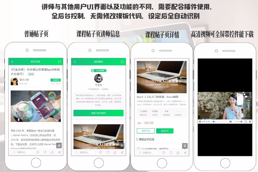 Discuz x3.4 X3系列 dz星点教育培训课程手机版GBK+UTF8带教程DIY
