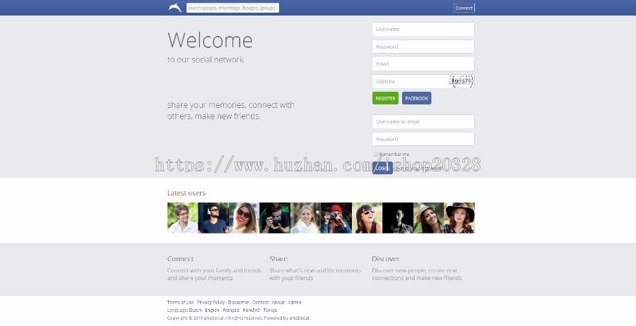 仿Facebook经典社交聊天交友源码