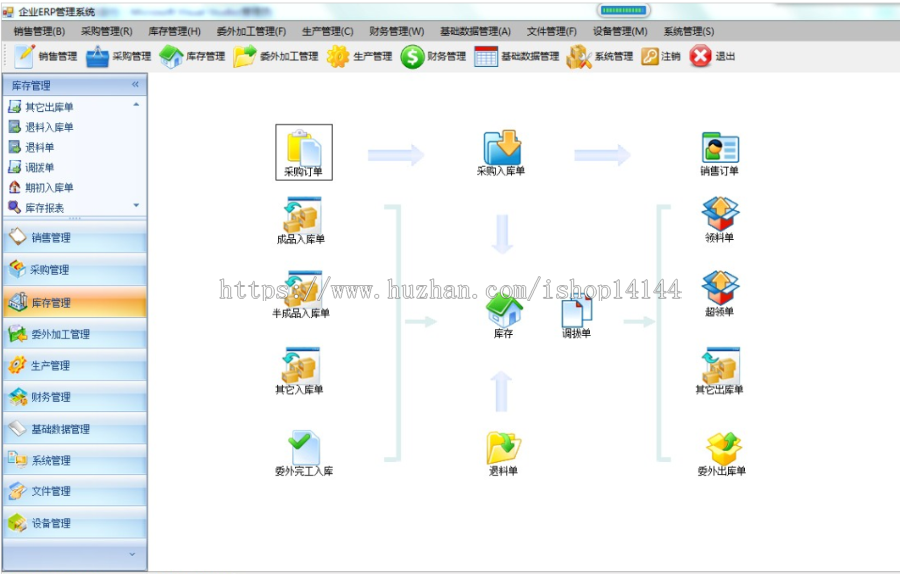 CS企业ERP源码winform生产销售库存采购财务权限源码快速开发框架 