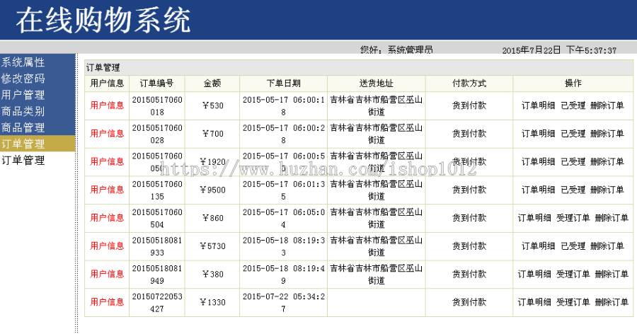 jsp网络商城+源码+文档 购物 ssh java web mvc j2ee bs网页设计