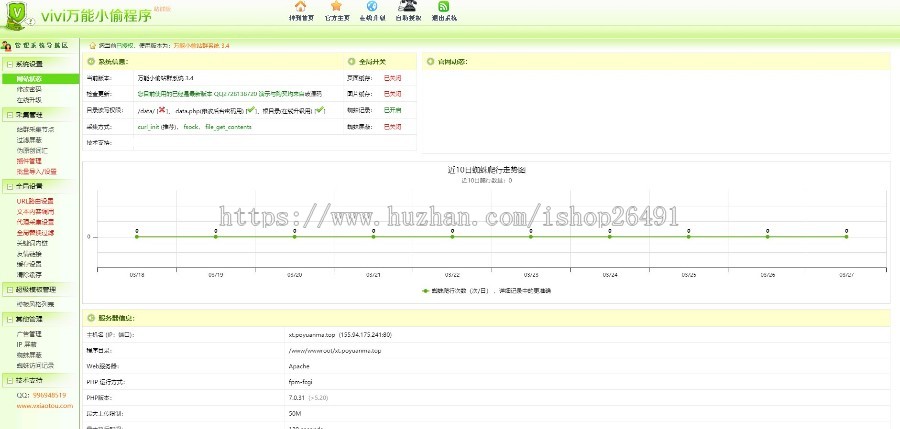 【免费安装】vivi小偷3.5站群源码-做SEO站群程序